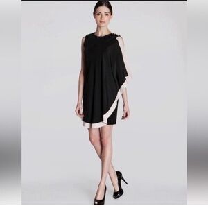 🔥Ted Baker London Just For You one-sided asymmetric drape tunic dress🔥